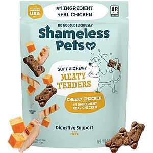 8-Ounce Shameless Pets Cheeky Chicken Meaty Tenders Soft & Chewy Dog Treats $2.79 w/ S&S + Free Shipping w/ Prime or on $35+