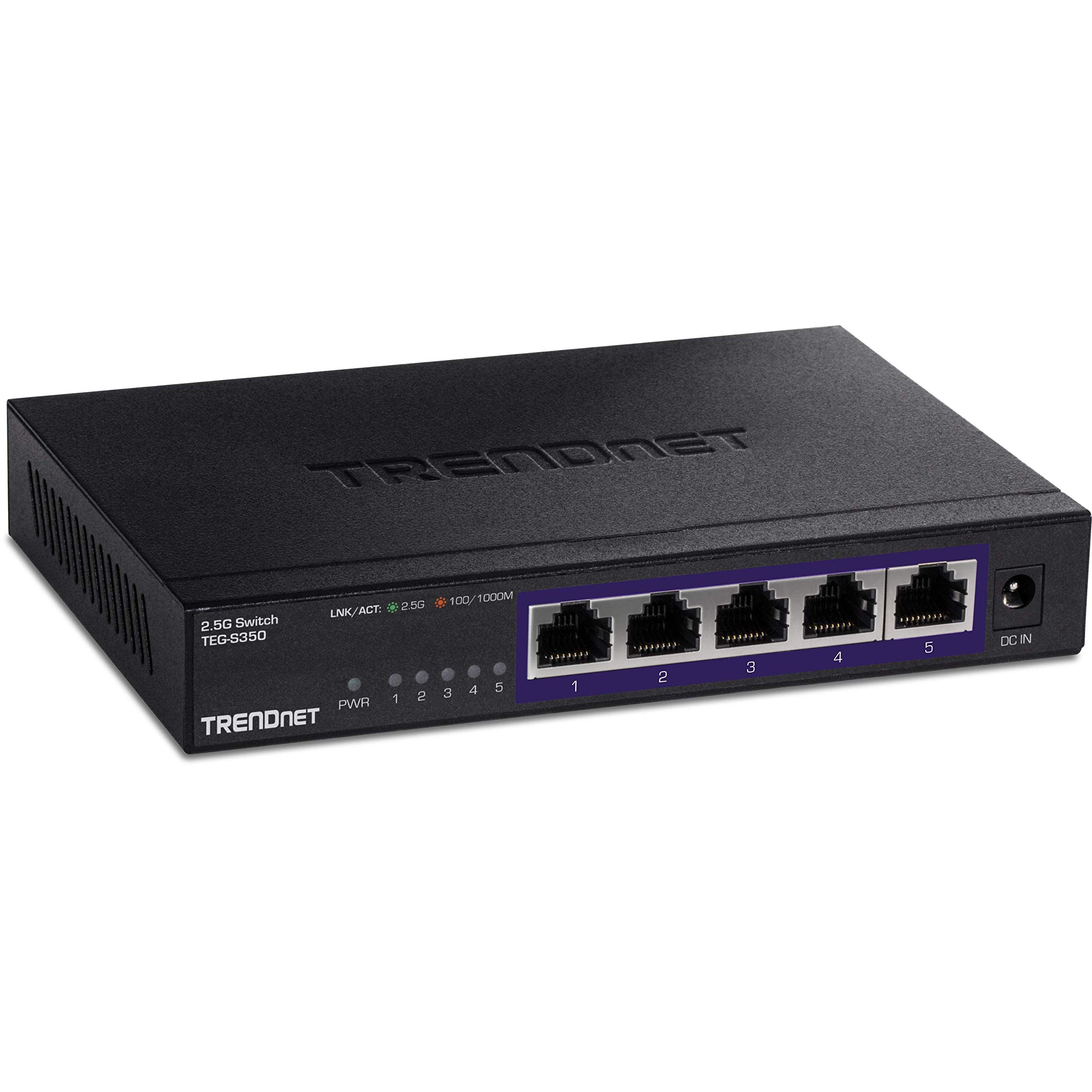 TRENDnet TEG-S350 5-Port Unmanaged 2.5G Switch, 5 x 2.5GBASE-T Ports, 25Gbps Switching Capacity $119 + Free Shipping at Amazon