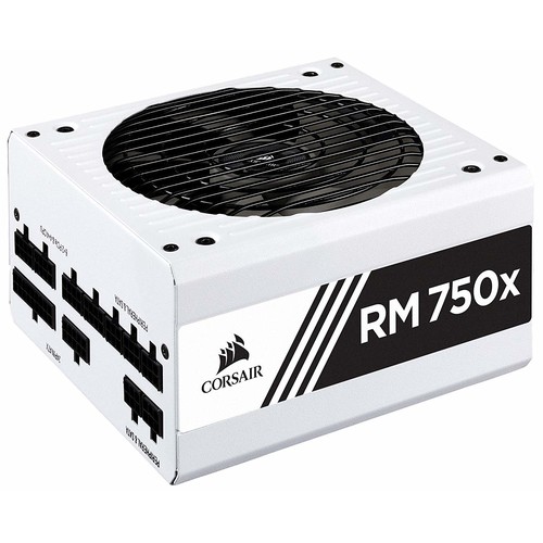 CORSAIR RMX White Series (2018), RM750x, 750 Watt, 80+ Gold Certified, Fully Modular Power Supply - White $130
