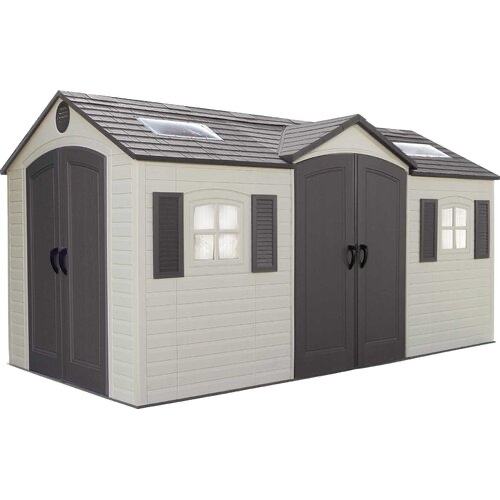 Lifetime Dual Entry 15 ft. W x 8 ft. D Outdoor Storage Shed, 60079 - $1799