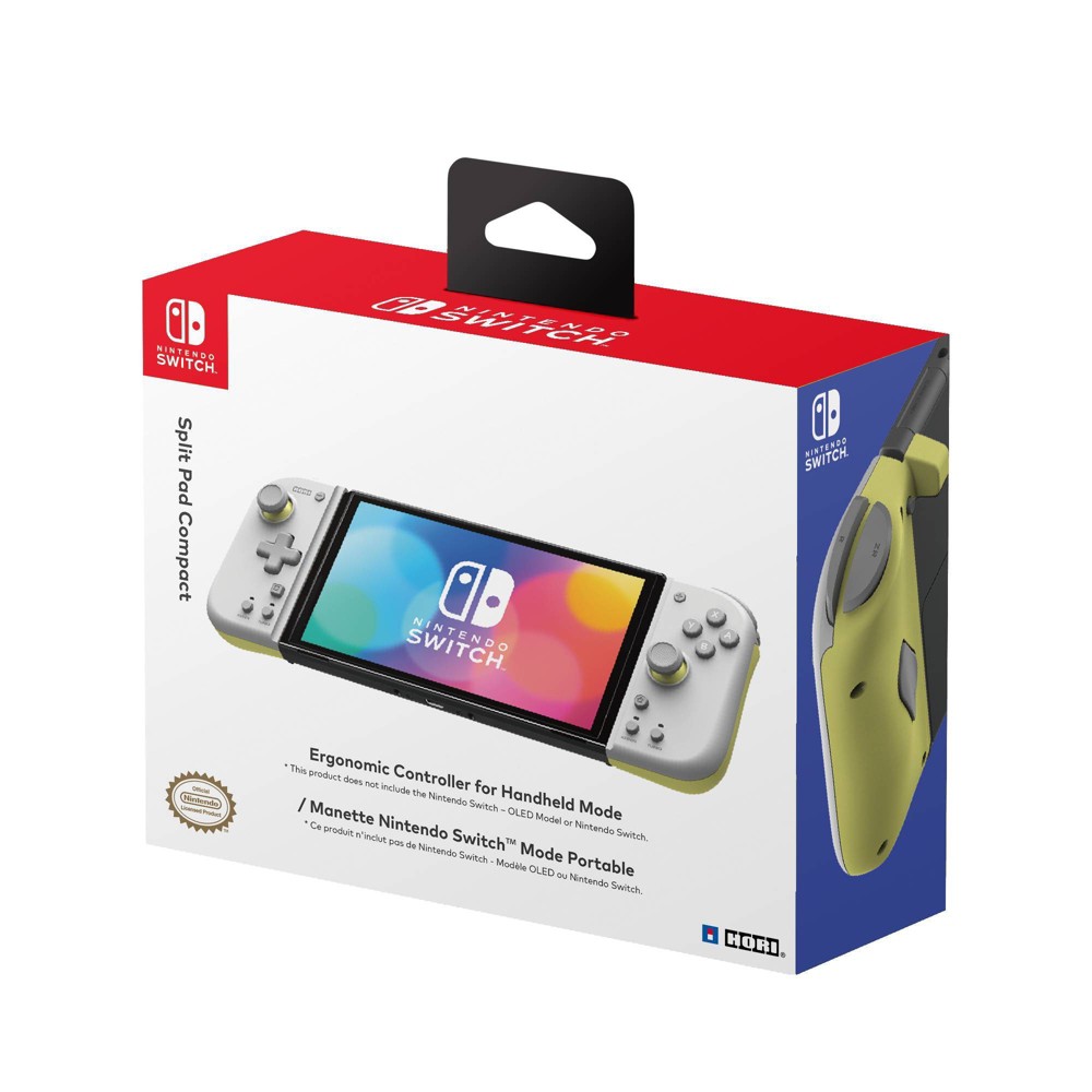 YMMV Hori Split Pad Compact for Nintendo Switch Gray Yellow w