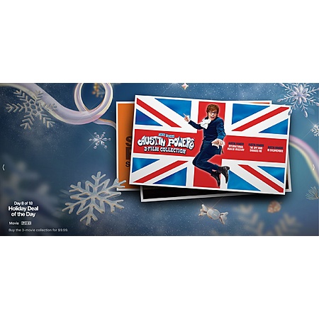 Apple Deal of the Day 8: Austin powers 3 Film collection $9.99