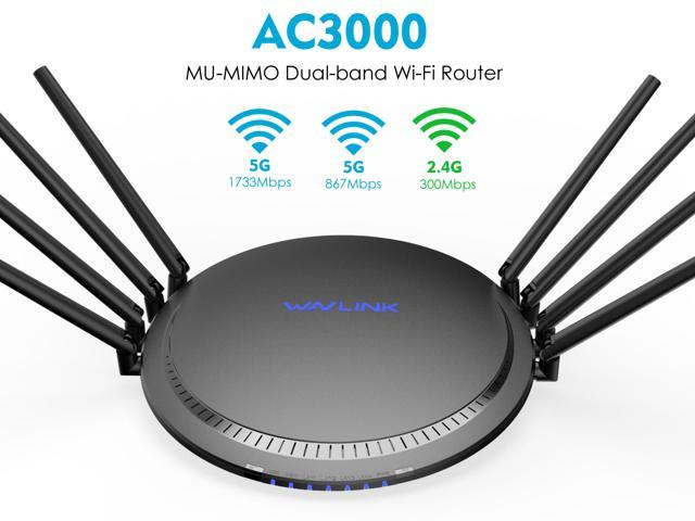 Wavlink AC3000 Tri-Band WiFi Router Smart Gigabit Wireless Router - Newegg.com $68.99