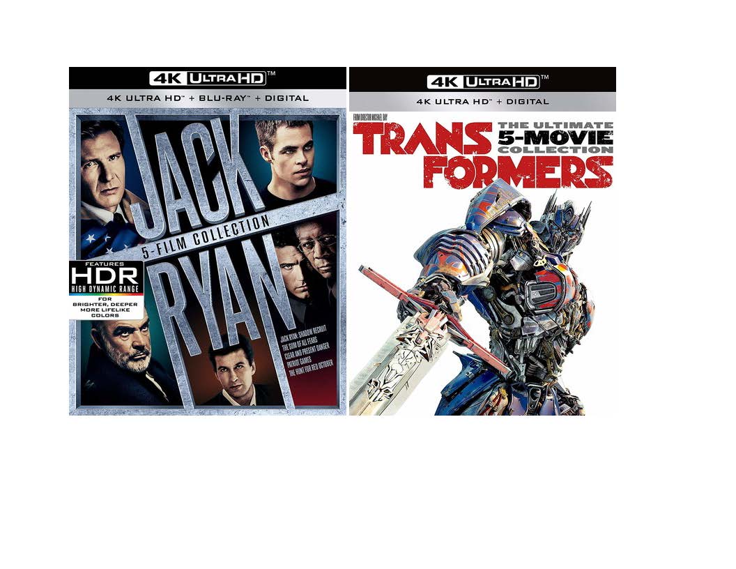 Deep Discount Paramount BOGO - Get both Jack Ryan and Transformers 4k UHD Disc Boxsets for $61.99 Total