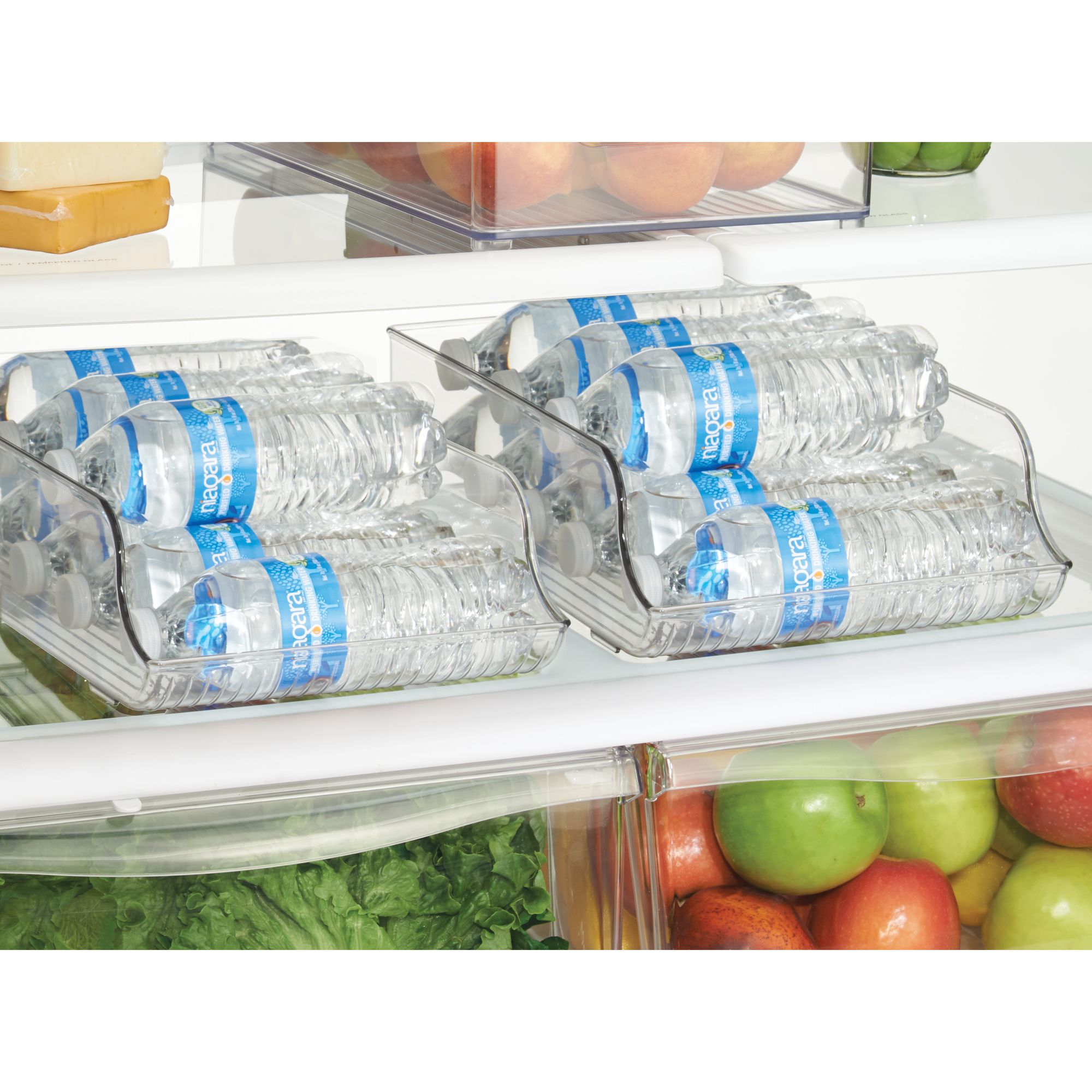 InterDesign Fridge Binz Water Bottle Holder, Clear [name: count_per_pack value: count_per_pack-1] $8.61