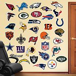 Fathead ALL NFL Team Logos (on ONE sheet!) for $25 and some Full Size Helmets/Players for &lt; $25 -  Members Only Sale, Free Shipping for ShopRunner ONLY