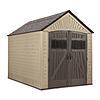 YMMV $639.57 7 X 10.5 Rubbermaid 7-ft x 10-ft Roughneck Brown Gable Resin Storage Shed (Floor Included
