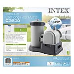 INTEX 28633EG C2500 Krystal Clear Cartridge Filter Pump for Above Ground Pools: 2500 GPH FREE SHIPPING with Prime $104.10