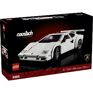 Lego Icons Lamborghini Countach 1506 Piece Building Set and more $143.99