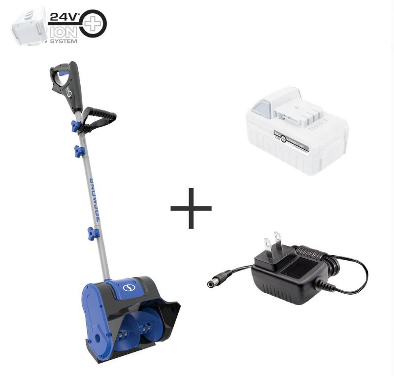 Snow Joe 24 Volt snow thrower $85