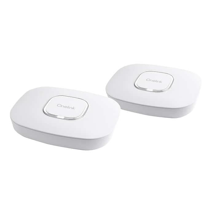 First Alert Onelink-Mesh Tri-Band WiFi Router System 2-pack at Costco $150