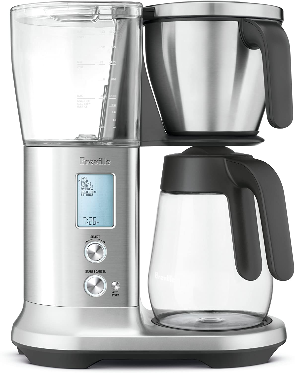 Amazon.com: Breville BDC400BSS Precision Brewer Glass, Coffee Maker, Brushed Stainless Steel: Home & Kitchen $267