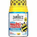 Zarbee's Naturals Children's Complete Multivitamin + Probiotic Gummies, Natural Fruit Flavors, 70 Gummies - $5.97