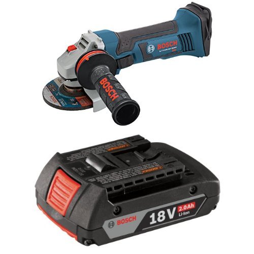 Bosch Gws18v 45 18v Angle Grinder 4 1 2 With 2 0 Ah Battery