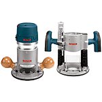 Bosch 12-Amp 2-1/4 HP Plunge & Fixed Base Corded Router Kit $179 + Free Shipping