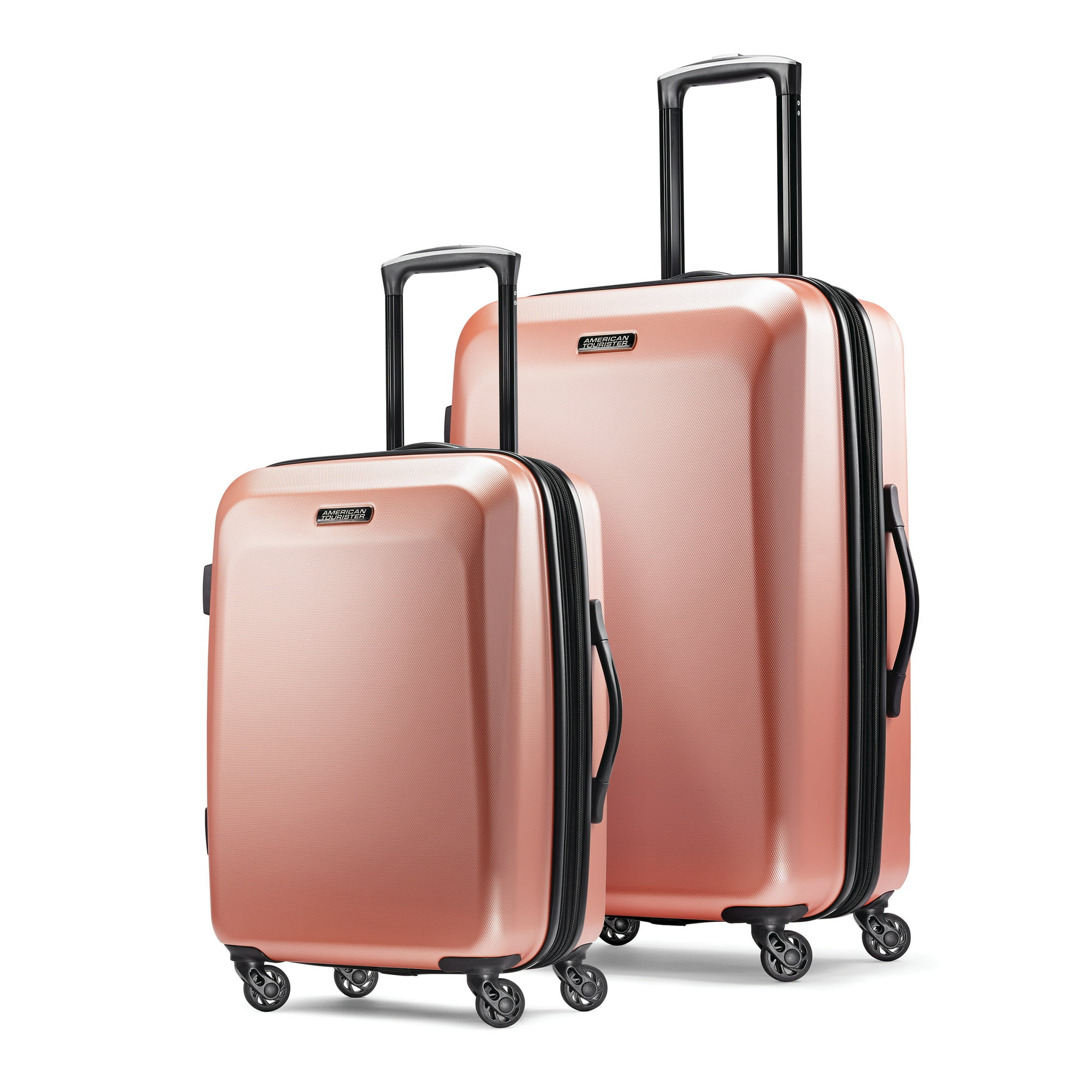 American Tourister Moonlight Hardside Spinner, Rose Gold, 2-Piece Set (21" and 24") $100.16