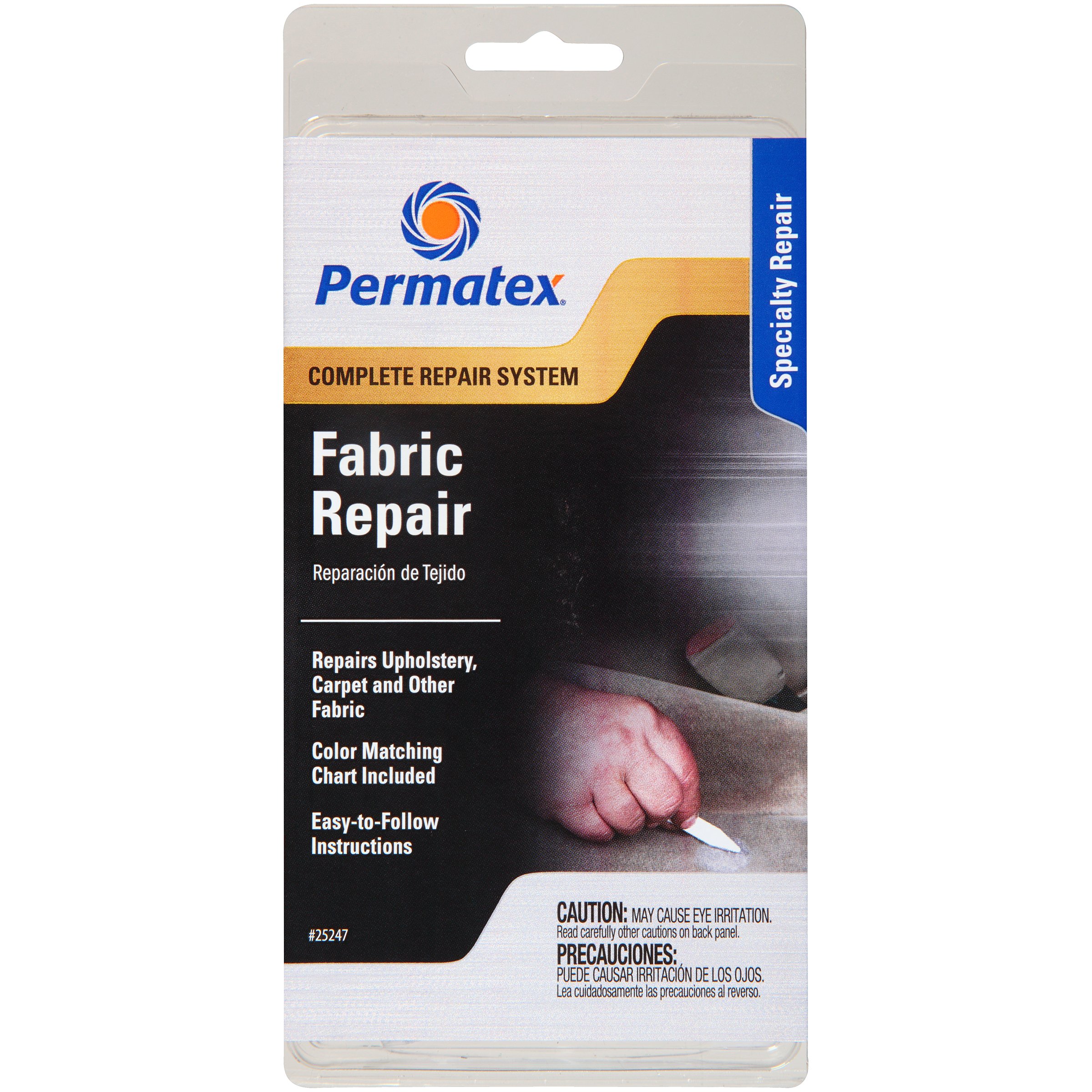 Permatex 25247 Fabric Repair Kit, Single Unit $6.00 Amazon