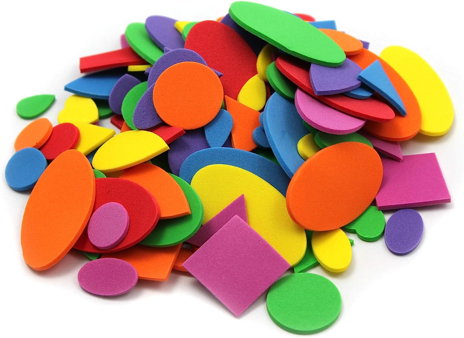 Creative Arts by Charles Leonard Foam Shapes, Assorted Colors, 264 Pieces/Bag (70526) $2.85 Amazon