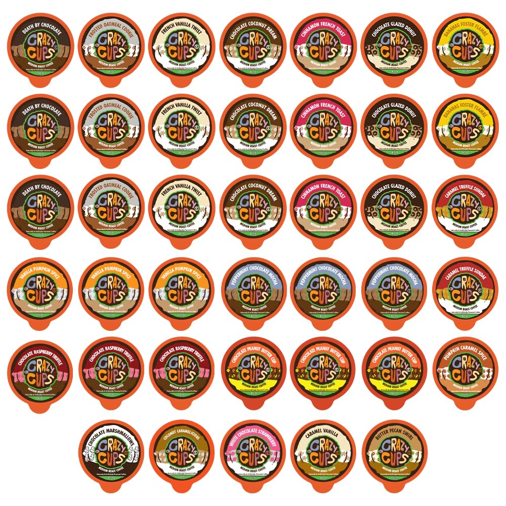 Crazy Cups Flavored Decaf Coffee, for the Keurig K Cups Coffee 2.0