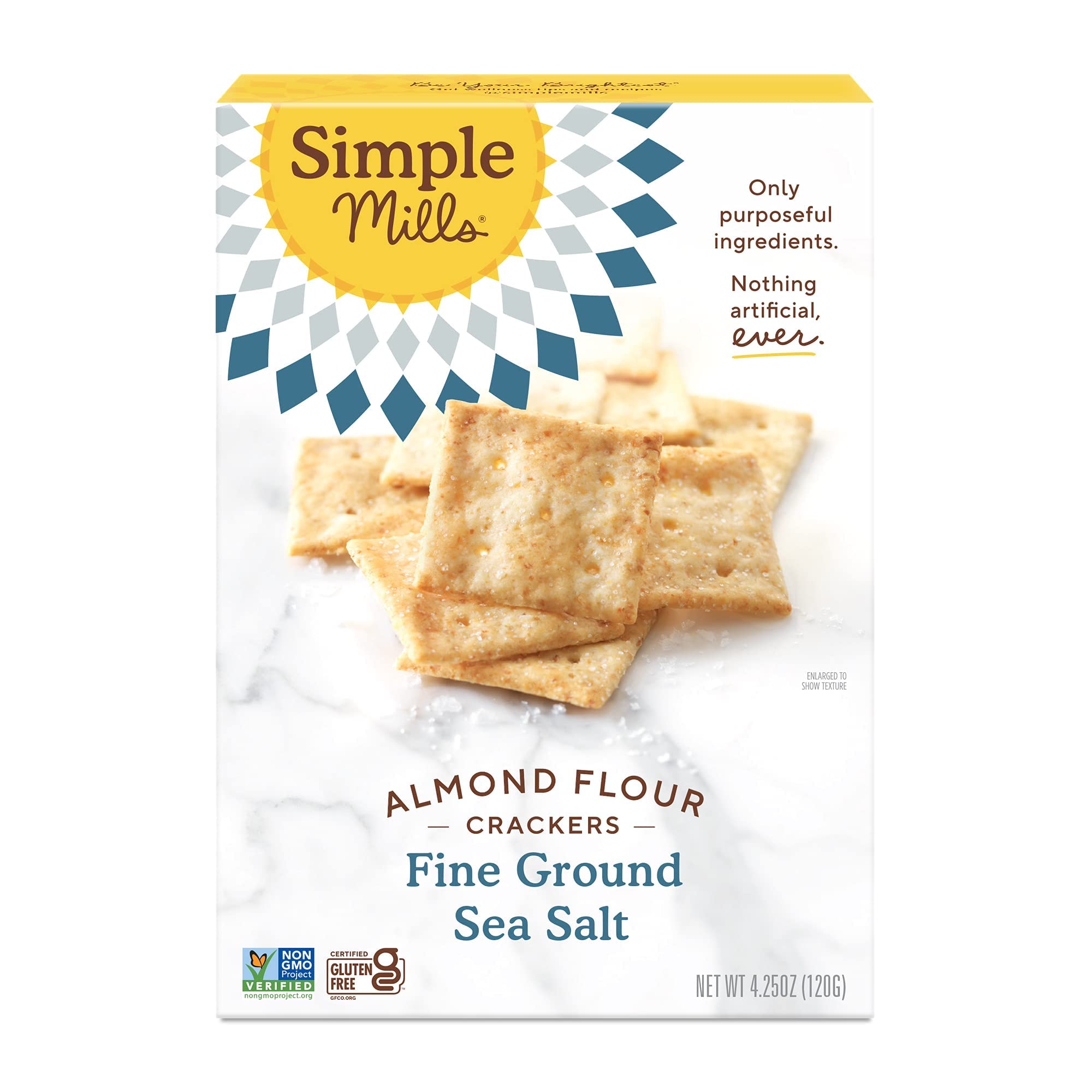 Simple Mills Almond Flour Crackers, Fine Ground Sea Salt - Gluten Free, Vegan, Healthy Snacks, 4.25 Ounce (Pack of 1) $1.99 w/ S&S Amazon
