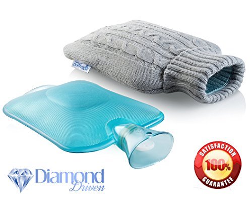 #1 Hot Water Bottle Travel, Warm Compress, Water Bags, hotwaterbottle - Made of Premium Rubber Classic Rubber Large Size with Knit Cover $4.86 Amazon $4.85