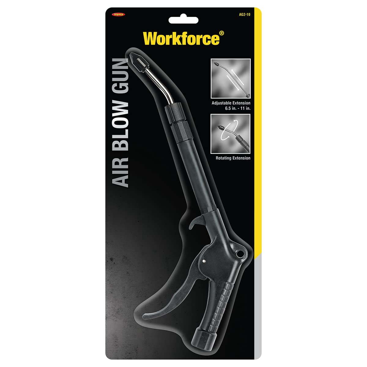 Workforce Blow Gun with 360° Rotating, Adjustable Length Extension - AG2-10 $2.22 @ Amazon