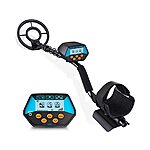 TILSWALL GC-1070 Metal Detector Professional High Accuracy Adjustable, 8.5 Inch Search Coil Waterproof with LCD Display, All Metal &amp; Disc Mode Easy to Use $35.99 Woot