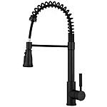 SOKA Pull Down Kitchen Faucet with Sprayer,Commercial Single Handle Kitchen Sink Faucet, Matte Black (SK5001PA) $31.42 Amazon