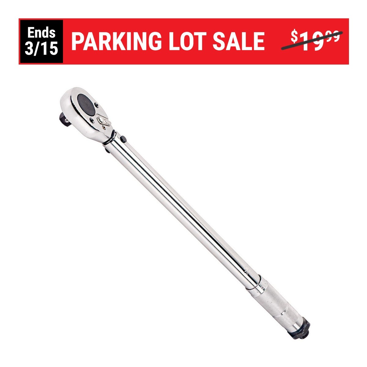 1/2 in. Drive Click Type Torque Wrench $9.99