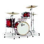 Gretsch Catalina Club Jazz 3-Piece Drum Shell Pack w/ 18&quot; Bass Drum (Gloss Crimson Burst) $471.71