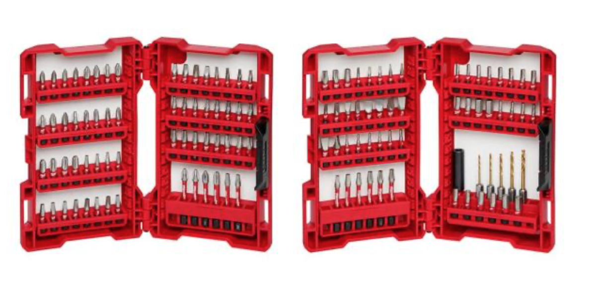 Milwaukee SHOCKWAVE Impact Duty Steel Drill and Driver Bit Set (120-Piece) $25