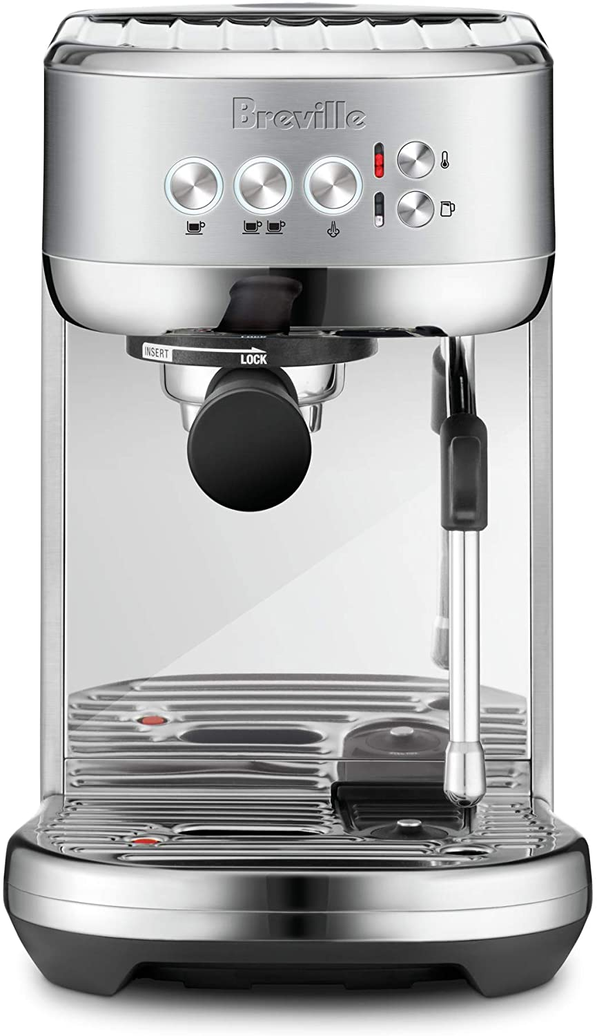 Breville BES500BSS Bambino Plus Espresso Machine, Brushed Stainless Steel: Home & Kitchen $399