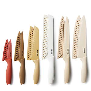 CAROTE 12 Pieces Kitchen Knife Set, Stainless Steel Knife Set $  17.99, free shipping w/Walmart+