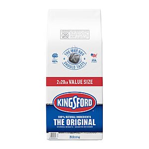 Kingsford Original Charcoal Briquettes 2 x 20 lbs @ 19.99 at BJs $19.99