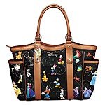 The Bradford Exchange Disney Handbag With Character Art And Tinker Bell Charm $129.95