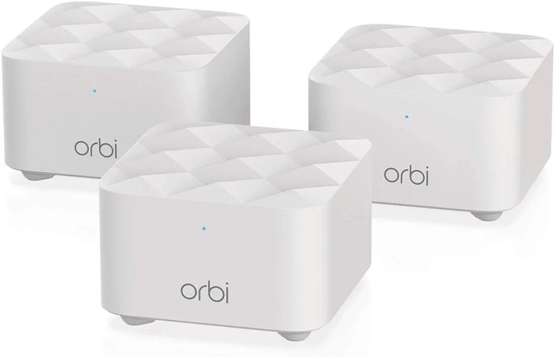 NETGEAR - Orbi AC1200 Mesh WiFi System with Router and 2 Satellite Extenders for $98 (RBK13) at Walmart