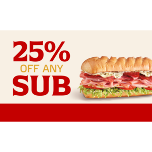 Firehouse Subs 25% Off Any Sub