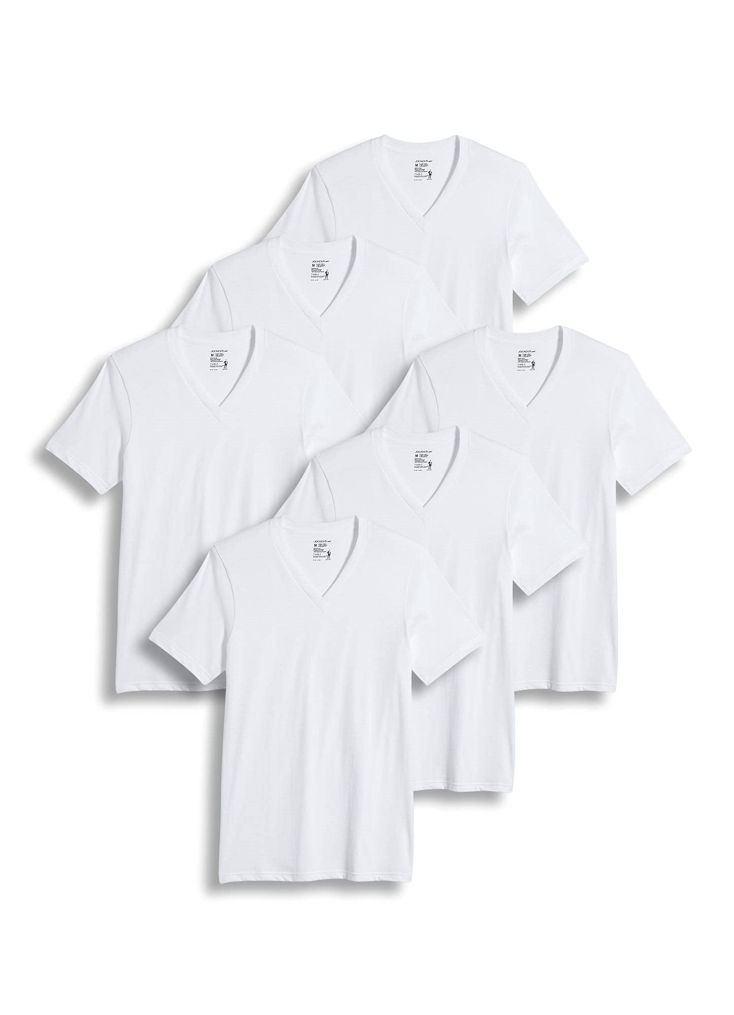 Jockey V-Neck T-Shirt 6-Pack, $32.15