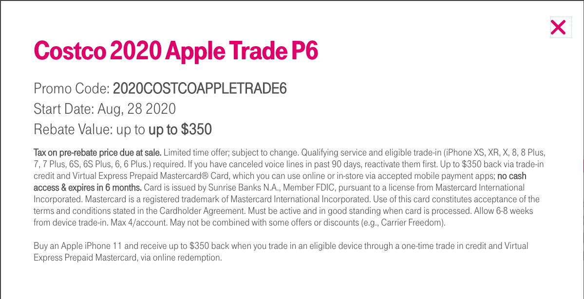 T Mobile At Costco Warehouse Get Iphone 11 11 Pro 11 Pro Max Via Rebate Up To 550