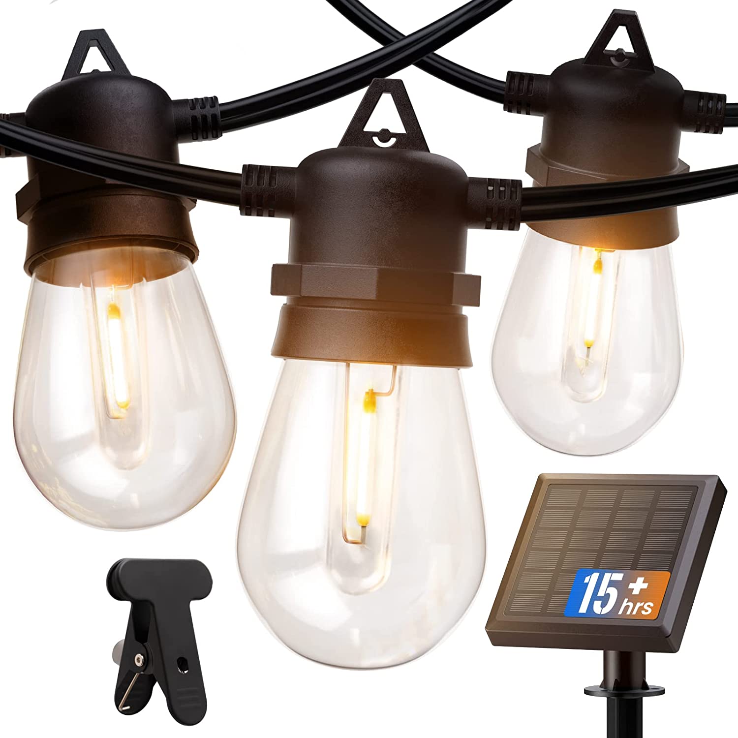 addlon Solar Powered String Lights Outdoor: 27Ft & 48FT for $23.99 & $35.99 + Free Shipping