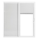 Pella 150 Series 72-in x 80-in Tempered Blinds Between The Glass White Vinyl Right-Hand Sliding Patio Door $237 YMMV