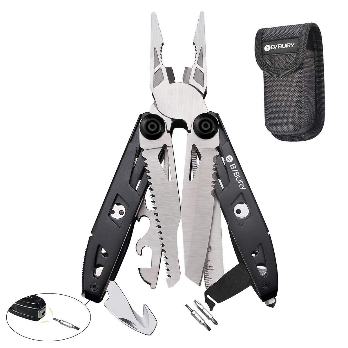 Multitool Pliers,18-in-1 Multi-Purpose Pocket Knife Pliers Kit for only $11.51+Free Shipping