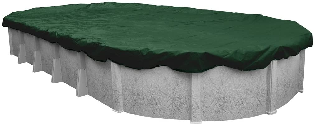 Amazon.com : Robelle 321833-4 Dura-Guard Winter Pool Cover for Oval Above Ground Swimming Pools, 18 x 33-ft. Oval Pool : Swimming Pool Covers : Garden & Outdoor $39.99