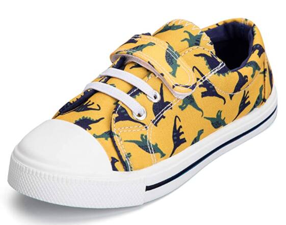 K KomForme Toddler Boys Girls Shoes Kids Canvas Sneakers with Hook and Loops $9.99 + Free Shipping w/ Prime or Orders $25+