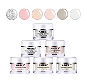 AIMEILI Dip Nail Powder (6 Colors) for - $5.95 + Free Shipping w/ Amazon Prime or Orders $25+