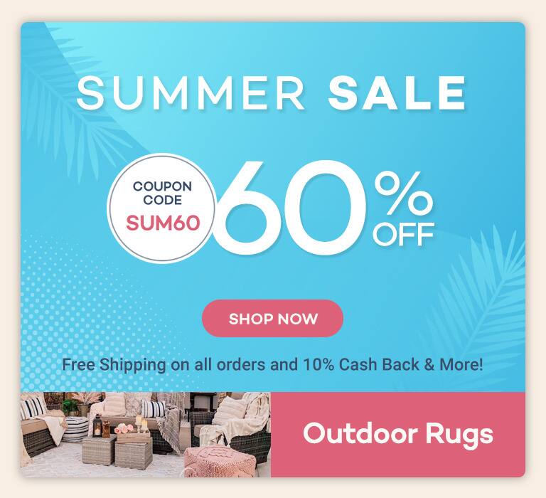 Summer Sale at Boutique Rugs 60% off + Free Shipping