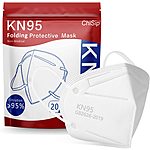 20-Pack Chisip KN95 Face Masks Filter Efficiency ≥95% White Face Mask for Men &amp; Women $7.55 + Free Shipping