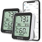 Prime Members: 2-Pack Govee Indoor Bluetooth Temperature Humidity Monitor $16 + Free Shipping