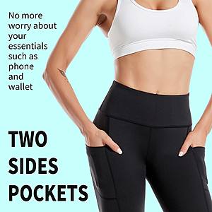 CAMBIVO Yoga Pants (All Color and All Size) for $13.99 + Free Shipping w/  Prime or Orders $25+
