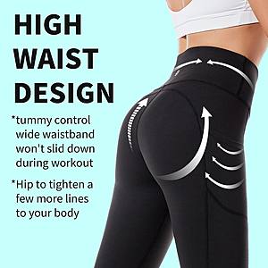 CAMBIVO Yoga Pants (All Color and All Size) for $13.99 + Free